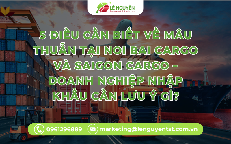 5 Điều Cần Biết Về Mâu Thuẫn Tại Noi Bai Cargo và Saigon Cargo – Doanh Nghiệp Nhập Khẩu Cần Lưu Ý Gì?