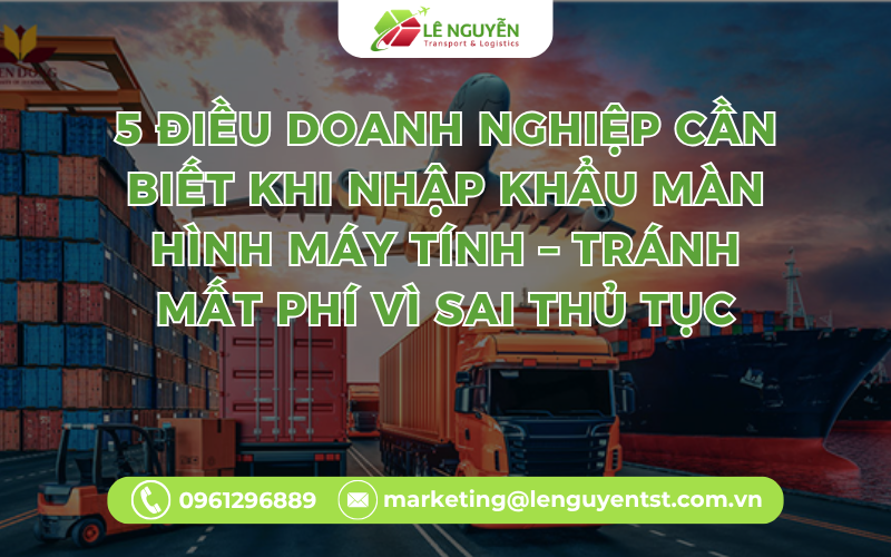 5 Điều Doanh Nghiệp Cần Biết Khi Nhập Khẩu Màn Hình Máy Tính – Tránh Mất Phí Vì Sai Thủ Tục