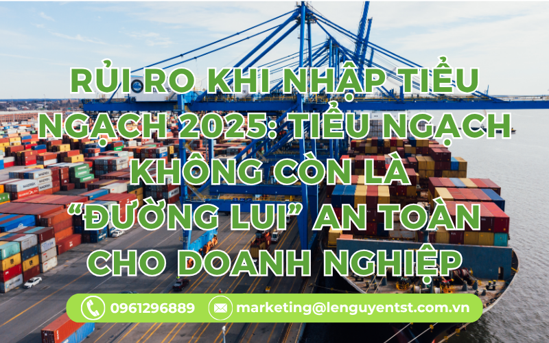 Rủi Ro Khi Nhập Tiểu Ngạch 2025: Tiểu Ngạch Không Còn Là “Đường Lui” An Toàn Cho Doanh Nghiệp