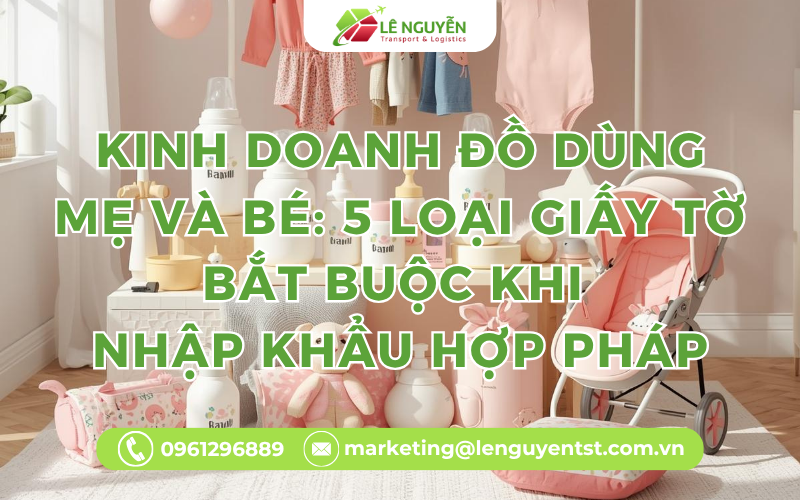 Kinh Doanh Đồ Dùng Mẹ Và Bé: 5 Loại Giấy Tờ Bắt Buộc Khi Nhập Khẩu Hợp Pháp