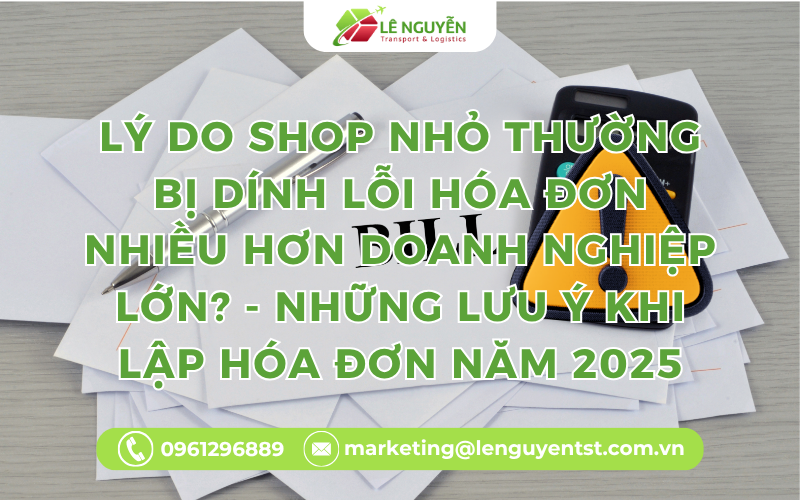 Lý Do Shop Nhỏ Thường Bị “Dính” Lỗi Hóa Đơn Nhiều Hơn Doanh Nghiệp Lớn? - Những Lưu Ý Khi Lập Hóa Đơn Năm 2025
