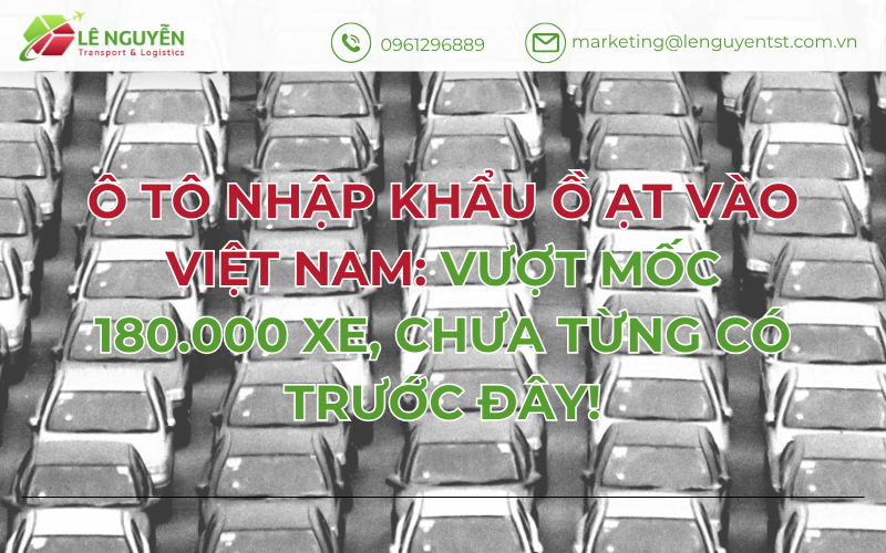 Ô tô nhập khẩu ồ ạt vào Việt Nam