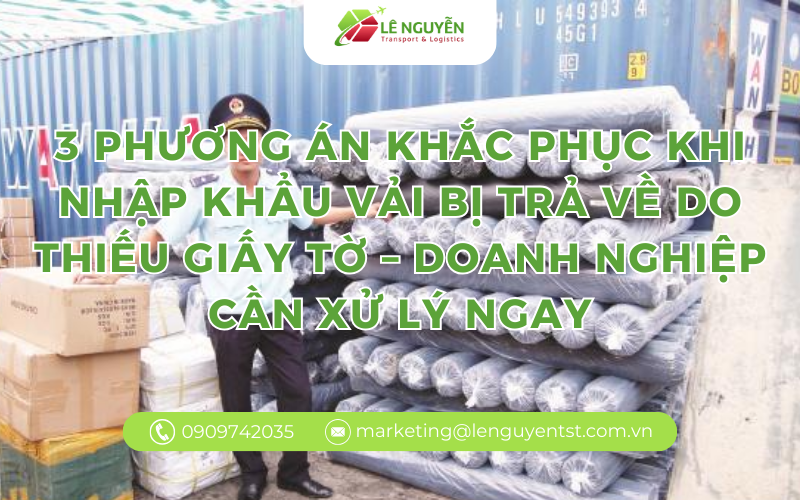 3 phương án khắc phục khi nhập khẩu vải bị trả về do thiếu giấy tờ – Doanh nghiệp cần xử lý ngay
