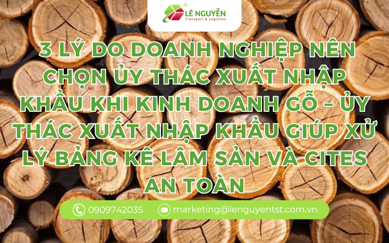 3 lý do doanh nghiệp nên chọn ủy thác xuất nhập khẩu khi kinh doanh gỗ – ủy thác xuất nhập khẩu giúp xử lý bảng kê lâm sản và CITES an toàn