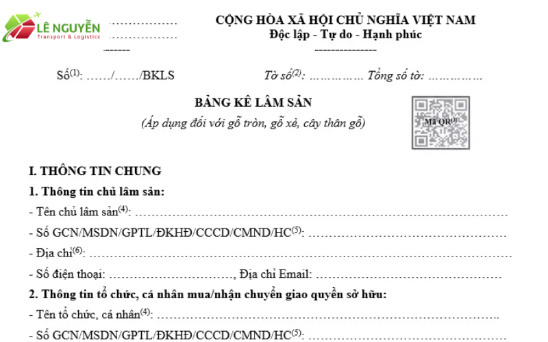 Bảng kê lâm sản là gì và căn cứ pháp lý điều chỉnh