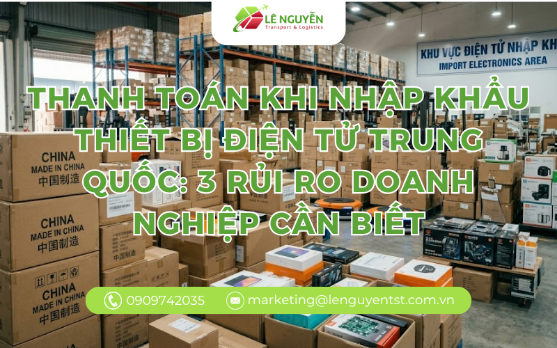 Thanh Toán Khi Nhập Khẩu Thiết Bị Điện Tử Trung Quốc: 3 Rủi Ro Doanh Nghiệp Cần Biết