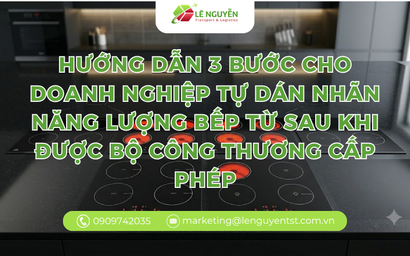 Hướng dẫn 3 bước cho doanh nghiệp tự dán nhãn năng lượng bếp từ sau khi được Bộ Công Thương cấp phép