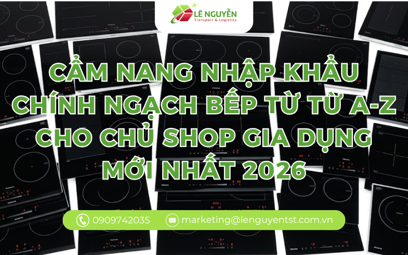 Cẩm nang nhập khẩu chính ngạch bếp từ từ A-Z cho chủ shop gia dụng mới nhất 2026