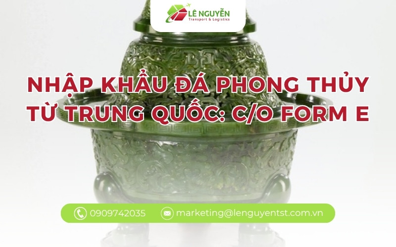 nhập khẩu đá phong thủy từ Trung Quốc – lư trầm ngọc bích chạm khắc